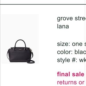 Kate Spade Grove Street Small Lana Handbag
